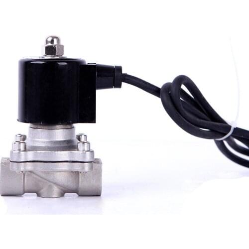 DN10 Normally Closed Stainless Steel Solenoid Valve Water Stainless Steel IP68 Coil for Underwater Fountain