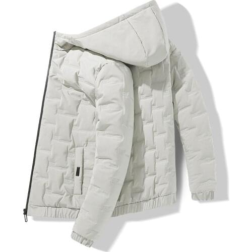 New mens down jacket winter handsome trend light and thin short thick thin winter coat mens Korean down jacket