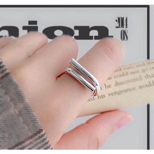 2021 New Charm Boho Chains Rings For Women Lover Wedding Bridal Valentines Gifts Men Open Retro Antique Rings