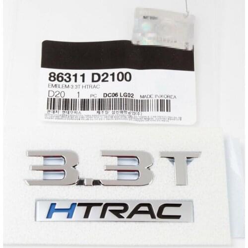 Genuine FOR HYUNDAI Genesis 3.3T HTRAC Trunk Emblem OEM 86311D2100 (3.3T) 86311 D2100 86311-D2100