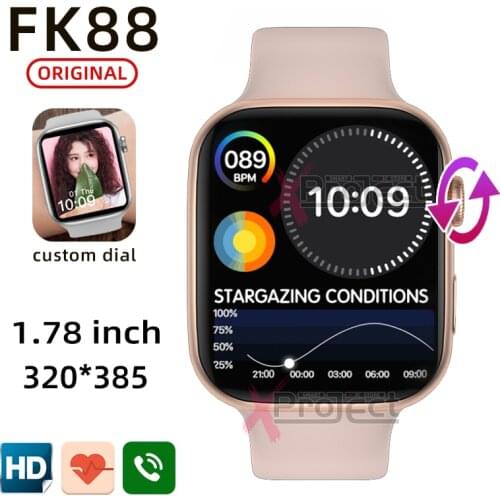Original iwo FK88 Smart Watch Men Bluetooth Call 1.78 Inch Health Monitor Women smartwatch Fitness bracelet PK FK78 W26 W46 FK99