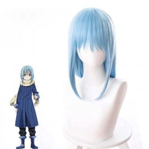 Anime That Time I Got Reincarnated as a Slime Rimuru Costume Cosplay Wig Hair+Free Wig Cap
