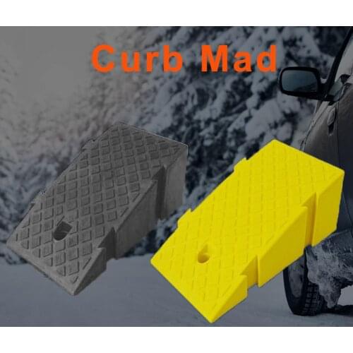 Portable Lightweight Curb Ramps Heavy Duty Plastic Threshold Ramp Mat Pad Car Trailer Truck Bike Motorcycle Wheelchair Curb Ramp
