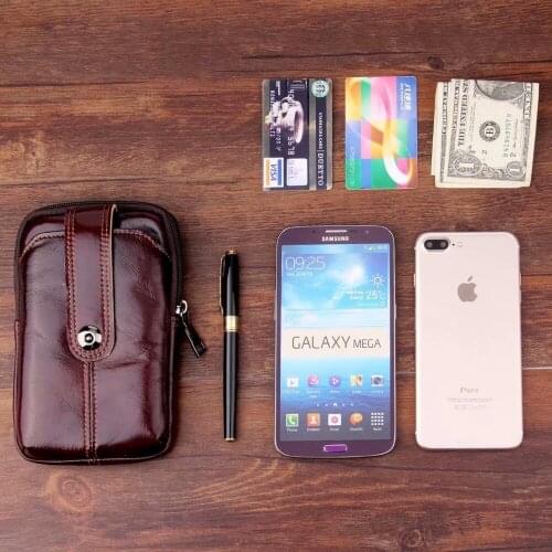 Waist Band Belt Genuine Cow Leather Mobile Phone Case For Meizu,Zopo,Doogee,Wiko,Yota,Google,Wileyfox,THL,Alcatel,Vernee