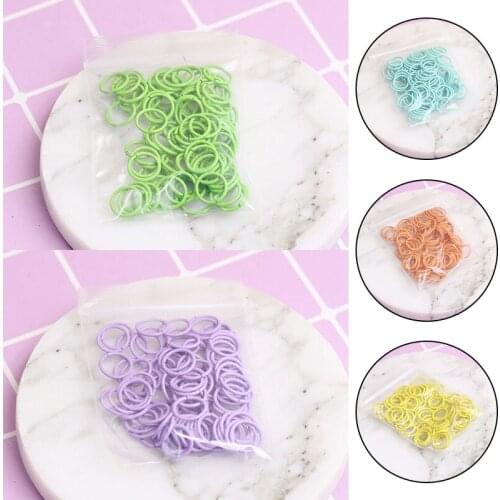 New 100pcs/lot 10mm Colorful Metal DIY Jewelry Findings Open Single Loops Jump Rings & Split Ring for Jewelry Making Accessories