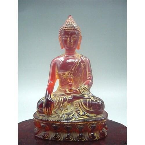 Rare Chinese amber, hand carved Buddha statues, Buddhist ornaments