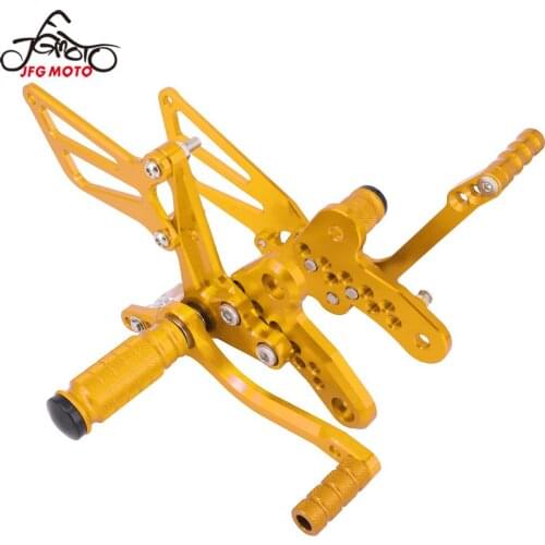 Adjustment Adjustable Motorcycle Footrests Alloy Rear Footpeg Foot Rests For Suzuki GSX1300R GSXR1300 GSXR 1300 Hayabusa 99-13