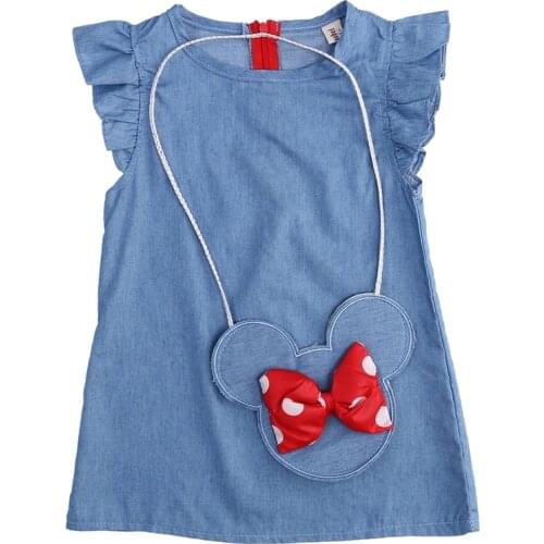 SUNSIOM Denim Dresses For Babies