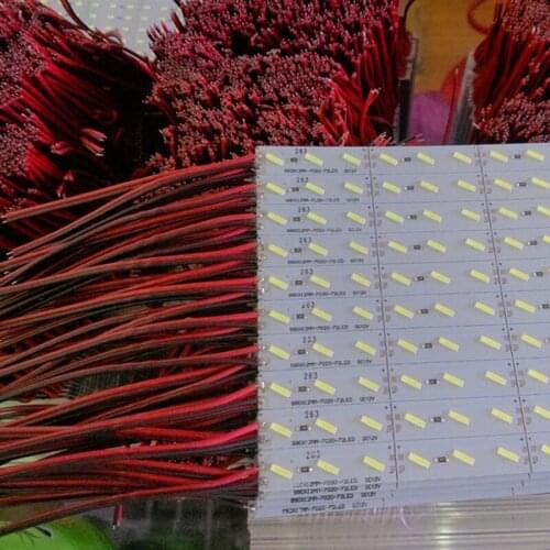 Utral Bright Led Bar Light 12V 72 SMD 7020 20W/M DC Rigid Led Strip Showcase Home Party Lamp Ultra Slim 100cm/Pcs 100pcs/Lot