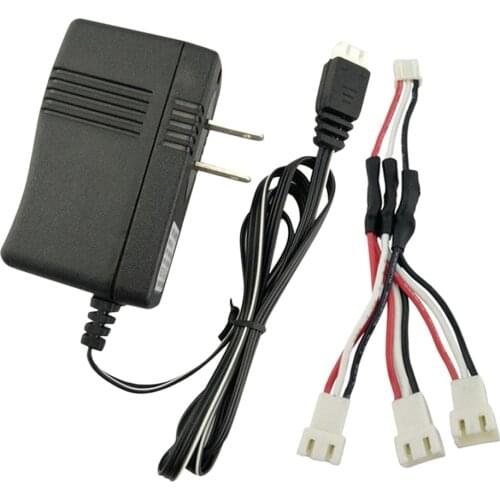 RC Helicopter Lithium Battery Charger W/ 3 in 1 Cable for X8SC X8C X8G