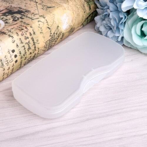 Portable Transparent Shell Case Protector Box For Clip-on Flip-up Len Glasses PXPB
