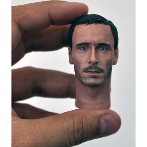 1/6 Soldier male figure Michael Fassbender head sculpture model for 12 inch action figure body