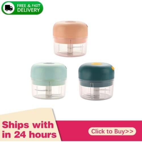 200/280ml Mini USB Wireless Electric Garlic Masher Sturdy Press Mincer Vegetable Chili Meat Grinder Food Chopper Kitchen Tools