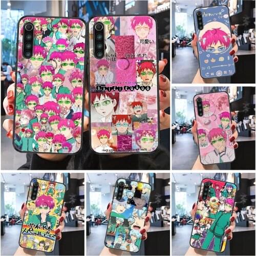 Disastrous Life of Saiki K Kusuo Phone case For Xiaomi Redmi Note 7 7A 8 8T 9 9A 9S 10 K30 Pro Ultra Frosted black trend hoesjes
