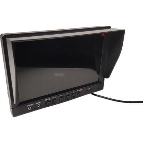 Digital 9 Inch 4Ch Split TFT LCD Dashboard Security Camera Car Monitor With Shade