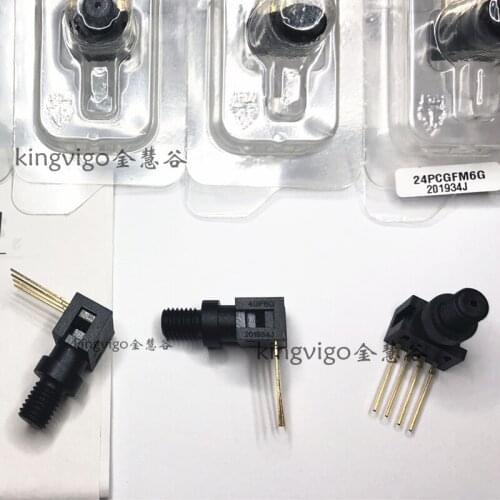 24PCGFM6G Gauge Press Sensor For Nitrogen Gas, Oxygen, Water, 250psi Max Press, 10 V dc 4gf6g