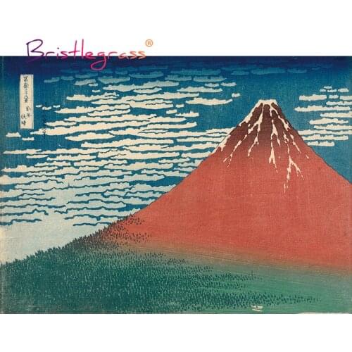 BRISTLEGRASS Wooden Jigsaw Puzzle 500 1000 Piece Japanese Ukiyoe Fugaku 36 Print Hokusai Educational Toy Painting Art Home Decor