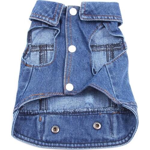 Dog Cat Jeans Jacket Denim Coat Vest Pet Puppy Spring/Autumn Clothes Apparel 6 sizes 2 Colours KAHkj245