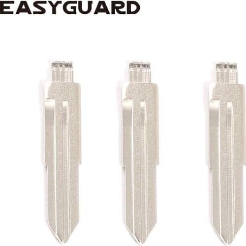 EASYGUARD replacement spare uncut Blank Key blade for releasing steering wheel lock #03 chromed copper 3pcs/pack