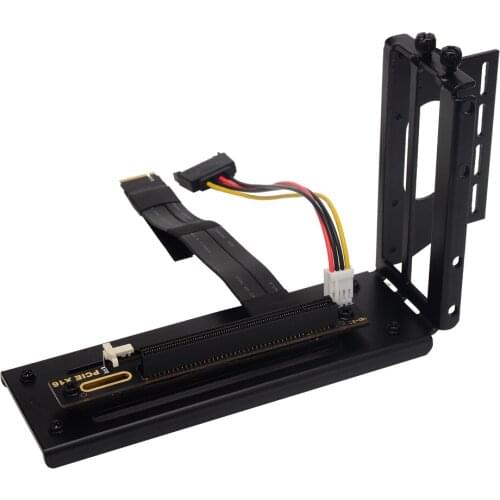 Graphics Cards Vertical GPU Bracket M.2 KEY-M NVMe to PCI Express x16 Motherboard Mining Riser Card Extension Cable PCI-e 16x