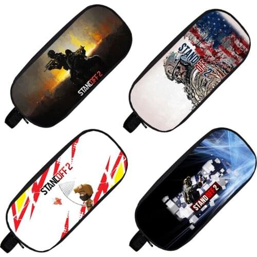 3D Shooting Game Anime Standoff 2 Makeup Bag Cosmetic Bag Pencil Case Storage School Supplies Stationery Zipper Pouch Student