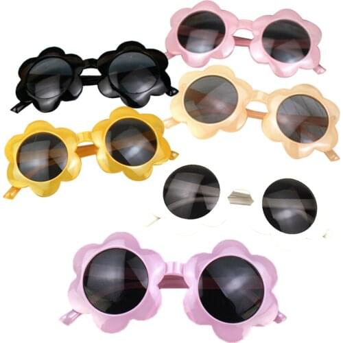 New Toddler Kids Sunglasses, Cute Round Flower Anti-UV Sunglasses Photography Prop for Girls and Boys