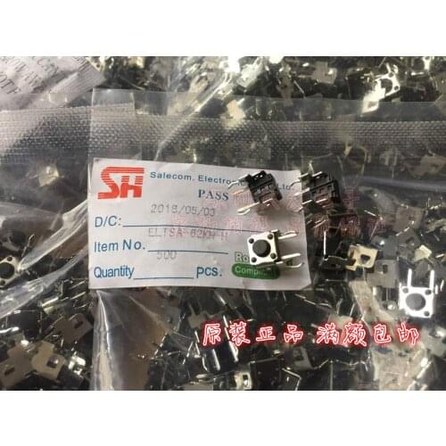 Original new 100% touch switch ELTSA-62KN-H 6*6*5MM horizontal 2pin micro button with bracket
