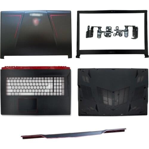 Original New Laptop LCD Back Cover/Front Bezel/Palmrest/Bottom Case/Hinges Cover For MSI GE73 GE73VR 7RF-006CN 3077C1A213HG017