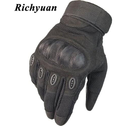 Outdoor Hard Knuckle Tactical Full Finger Gloves Military Army Shooting Airsoft Combat Hunting Hiking Gloves
