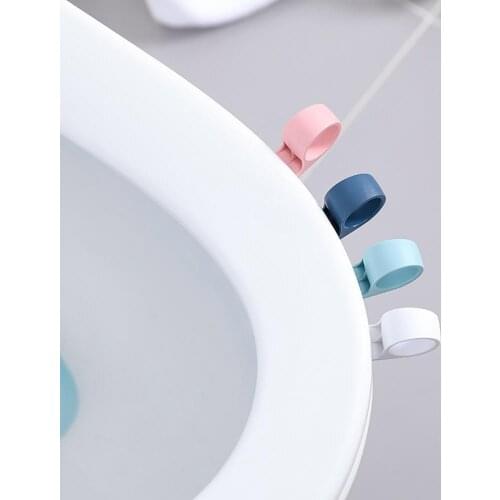 Portable WC Toilet Cover Lifting Device Avoid Touching Toilet Lid Handle Bathroom Cartoon Snail Toilet Seat Lifters