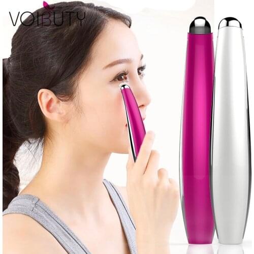 Portable Electric Eyes Face Lips Wrinkle Dark CircleRemoval Massager Vibration Anti-Ageing Eye Massage Pen Beauty Care Tools