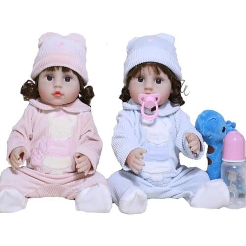 JINGXIN Princess 45cm Full Silicone Reborn Baby Doll Bath Play Toy Girl Vinyl Body Dolls Newborn Waterproof Bebe Accompany Toys