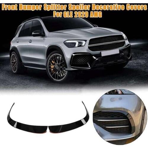 Car Front Bumper Splitter Spoilers Canard Air Knife Surround Trim for Mercedes-Benz GLE 2020 AMG