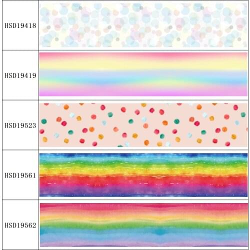 22MM 25MM 38MM 50MM 75mm Printed Pattern on Grosgrain Ribbon for diy ribbon