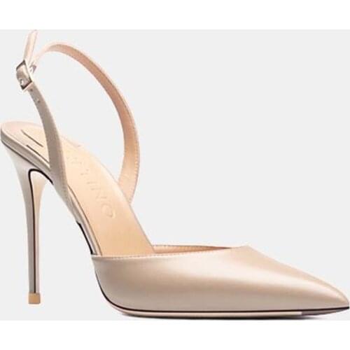 Women Slingbacks Sandals Fashion High Heeled Sandal Daily Matte Finish Summer Shoes Covered Toe Side Open Sandal Stilettos