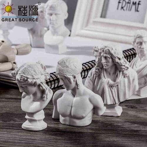 Art Plaster Statue Resin Gypsum Figure 10 Figures Per Set Art Teching Tool Sketch Model Set Art School Student Art Teach(1Set)