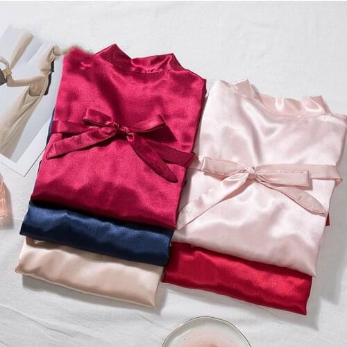 Bride Bridesmaid Wedding Robe Casual Solid Nightgown Homewear Women Short Sleepwear Bathrobe Gown Sexy Summer New Nightwear