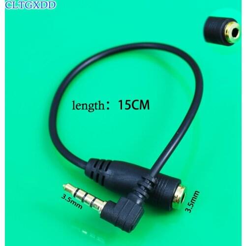 Cltgxdd 90 Degree Headphone Extension Cable 3.5mm Jack Male to Female Aux Cable 3.5 mm Audio Extender Cord Computer For iPhone