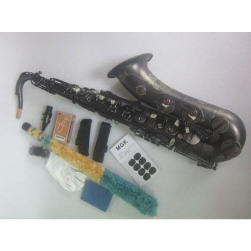 Japan Suzuki Brass Tenor Saxophone Musical Instruments Professional level B Flat Sax Matte Gold Key With Accessories
