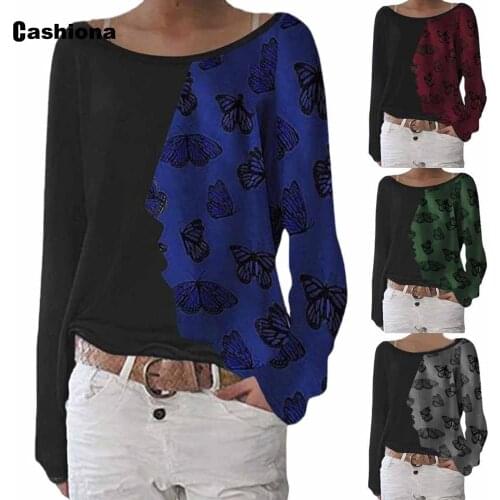2021 summer new elegant leisure blouse women long sleeve butterflies print tops plus size 5xl feminina blusas shirt ropa mujer