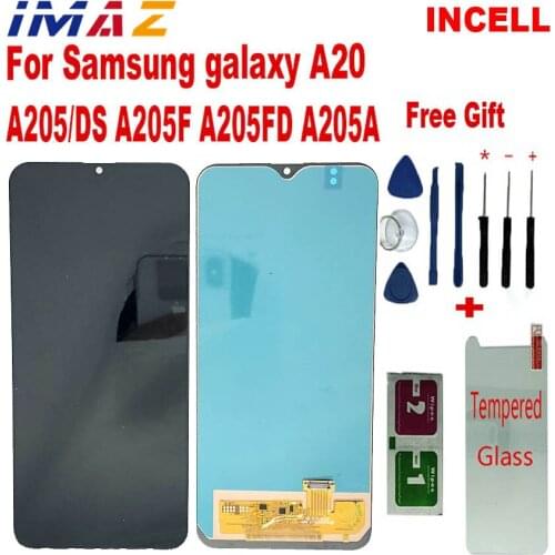 IMAZ Adjust INCELL 6.4” LCD For Samsung Galaxy A205M A205 A205F A20 2019 LCD Display Touch Screen Digitizer Assembly For A20 LCD