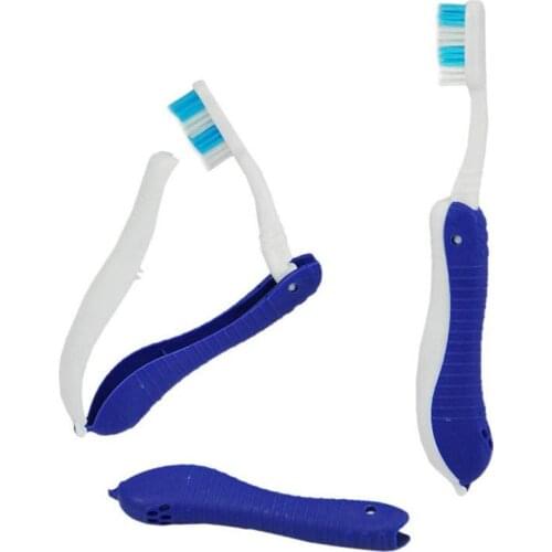 1pc Hippocampus Folding Toothbrush Disposable Airbrush Disposable Toothbrush One-time Hotel Travel Must-have Portable Items L2V4