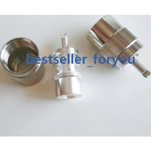 10X UHF Male PL259 Plug Connector Solder RG58 RG142 LMR195 RG400 Cable