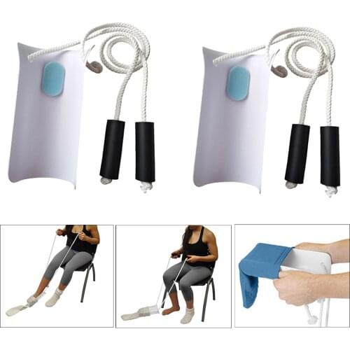 2x Flexible Sock Aid Easy To Put On And Take Off Foam Handles For Seniors