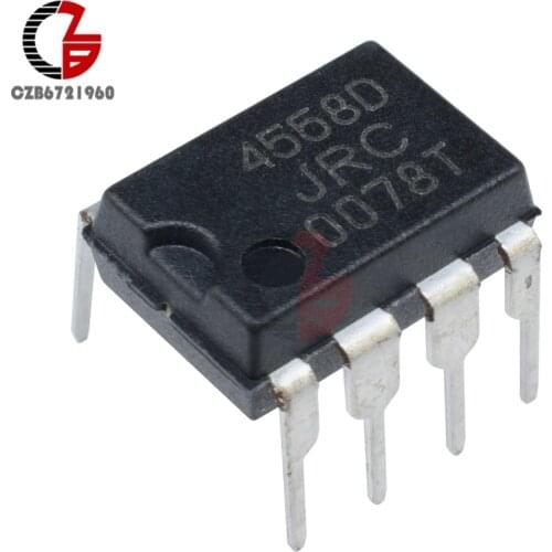 20Pcs JRC4558D NJM4558D JRC 4558D DIP8 OPAMP OP AMPS CHIP IC JRC4558