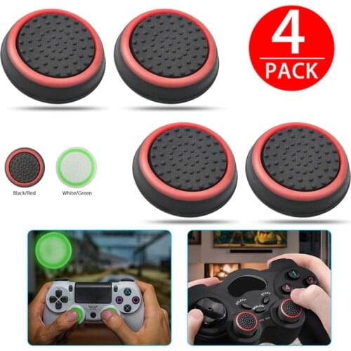 4PCS Thumb Stick Grips Caps Joystick Cap Cases Slim Silicone Analog Thumbstick Grips Cover For Xbox PS3/PS4/PS4 Pro Accessories