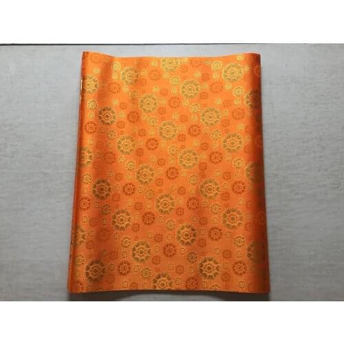 African Gele & Wrapper Nigerian head tie Latest orange Color sego headtie African Sego Headtie headwear for head wrapping