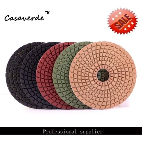 Free shipping 4"(100mm) wet diamond polishing pads for Granite and Marble granite polishing pads