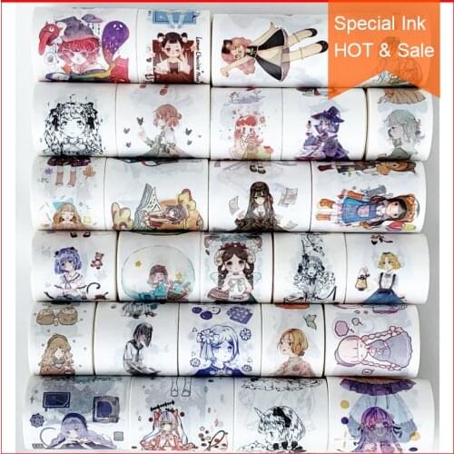 Special ink printing washi tape,Free Shipping in Coupon washi tape, #80151-#80182,watercolor vintage Washi tape,Sale price