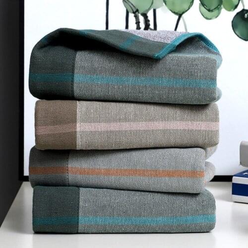 Household British Cotton Gauze Towel Pure Cotton fFace Towel Comfortable Skin-friendly Bathroom Soft Absorbent Towel